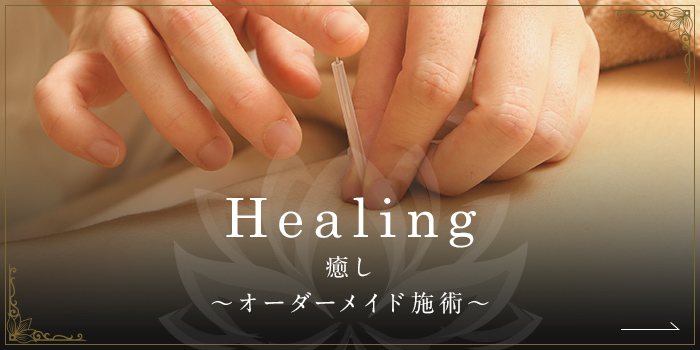 Healing 癒し オーダーメイド施術について